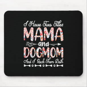 Mother Art Mama And Dog Mum Birthday Mouse Mat