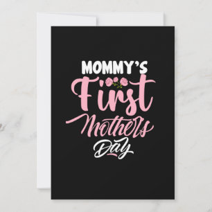 Mother Art Mommy's First Mother Day Holiday Card