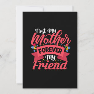 Mother Art Mother Forever My Friend Invitation
