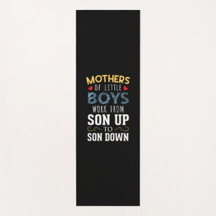 Mother Art   Mothers of Little Boys Birthday Yoga Mat