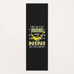 Mother Art Mum And Nini Floral Birthday Yoga Mat