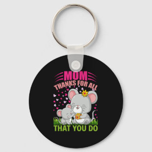 Mother Art Mum Thanks For All That You Do Key Ring