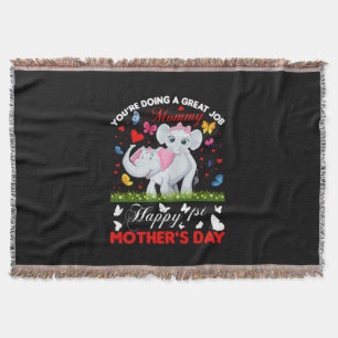 Mother Art Mummy Great Jobs Throw Blanket