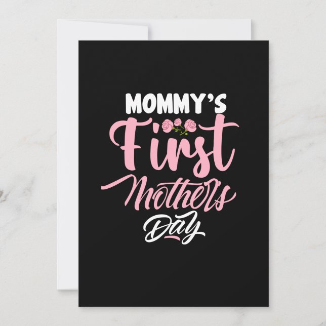 Mother Art Mummy's First Mother Day Invitation (Front)