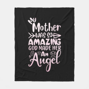 Mother Art My Mother Was So Amazing Fleece Blanket