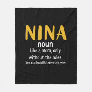 Mother Art Nina Definition Fleece Blanket