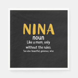 Mother Art Nina Definition Napkin