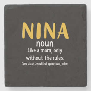 Mother Art Nina Definition Stone Coaster