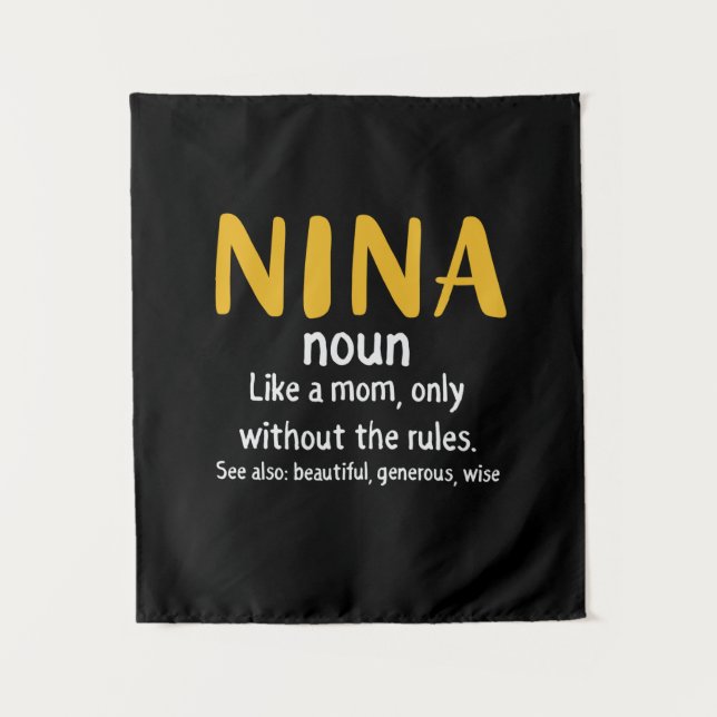 Mother Art Nina Definition Tapestry (Front)