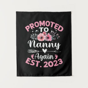 Mother Art Promoted To Nanny Again 2023 Floral Tapestry
