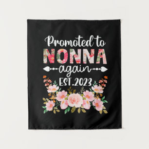 Mother Art Promoted To Nonna Again 2023 Floral Tapestry