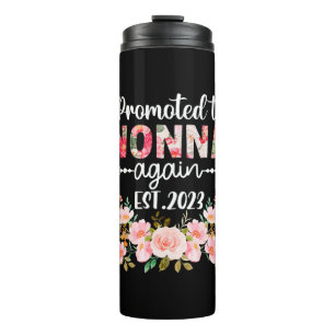 Mother Art   Promoted To Nonna Again 2023 Floral Thermal Tumbler
