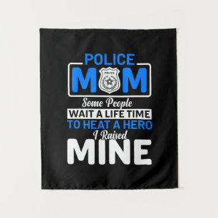 Mother Art Proud Police Mom Tapestry