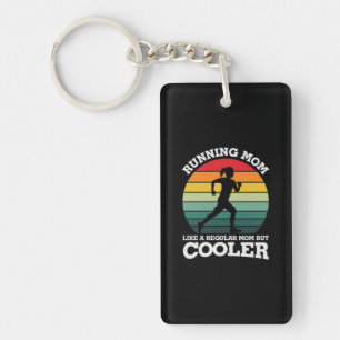 Mother Art Proud Running Mum Key Ring