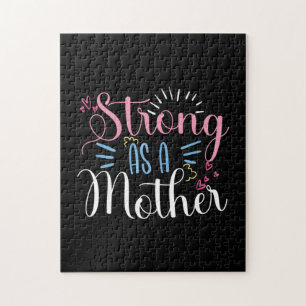 Mother Art Strong As A Mother Jigsaw Puzzle