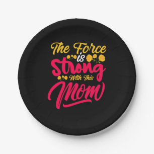 Mother Art Strong With This Mom Paper Plate