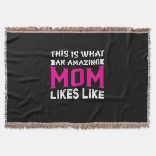 Mother Art That is What An Amazing Mum Throw Blanket
