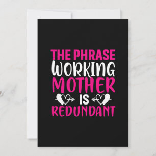 Mother Art The Phrase Working Mother Invitation