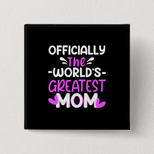Mother Art The World Greatest Mum 15 Cm Square Badge