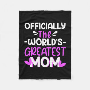 Mother Art The World Greatest Mum Fleece Blanket
