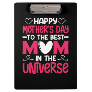 Mother Art To The Best Mom Clipboard