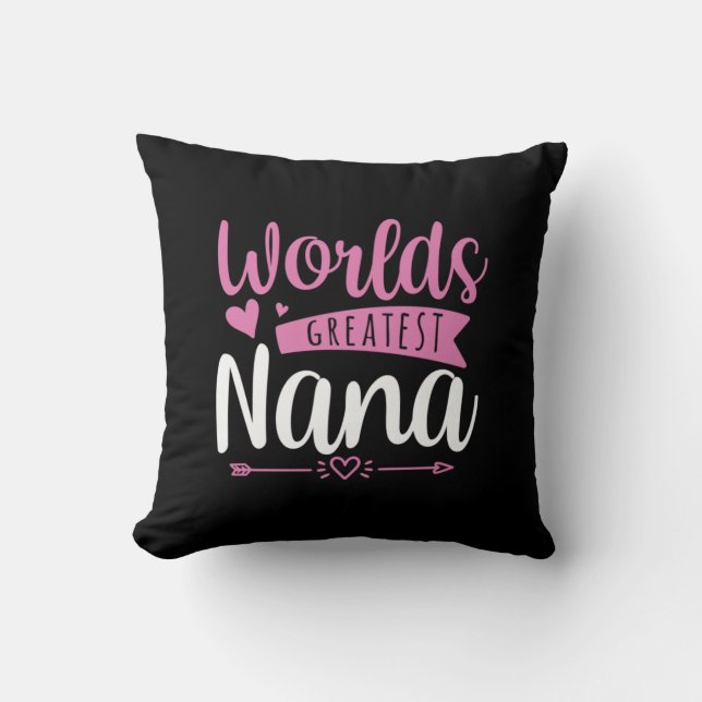 Mother Art World Greatest Nana Cushion (Front)