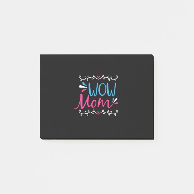 Mother Art Wow Mom Post-it Notes (Front)