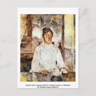 Mother Artist Countess Adèle De Toulouse-Lautrec Postcard