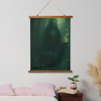 Mother Ayahuasca walks where silence listens. Hanging Tapestry