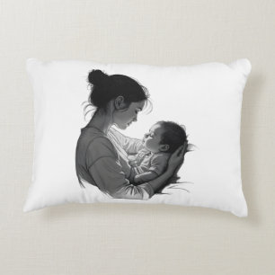Mother & Baby artwork Decorative Cushion