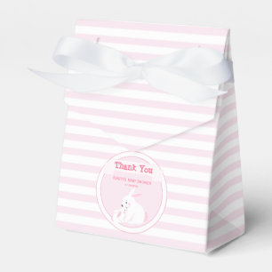 Mother & Baby Girl Bunny   Baby Shower Thank You Favour Box