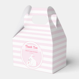 Mother & Baby Girl Bunny   Baby Shower Thank You Favour Box
