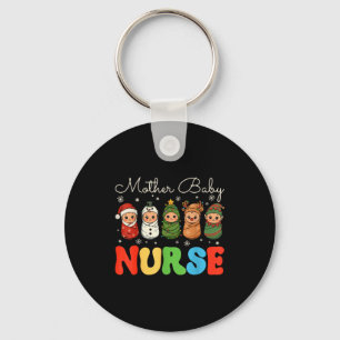 Mother Baby Nurse Christmas Mbu Postpartum Nursing Key Ring