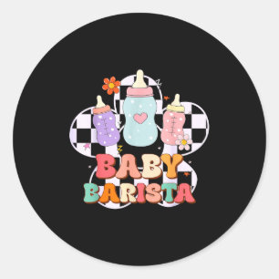 Mother Baby Nurse Funny Nicu Nurse Milk Bottle Bab Classic Round Sticker