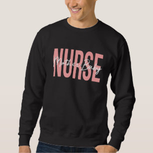 Mother Baby Nurse Obstetric Baby Feet Stethoscope  Sweatshirt