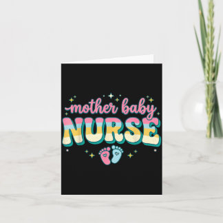 Mother Baby Nurse Team Coquette Blue Stethoscope Card