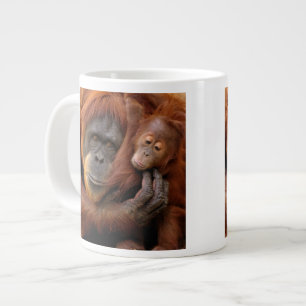 Mother & Baby Orangutan Large Coffee Mug