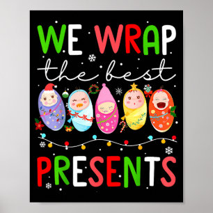Mother Baby Unit Christmas Labor And Delivery Nurs Poster