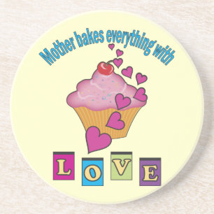 Mother Bakes with Love Coaster