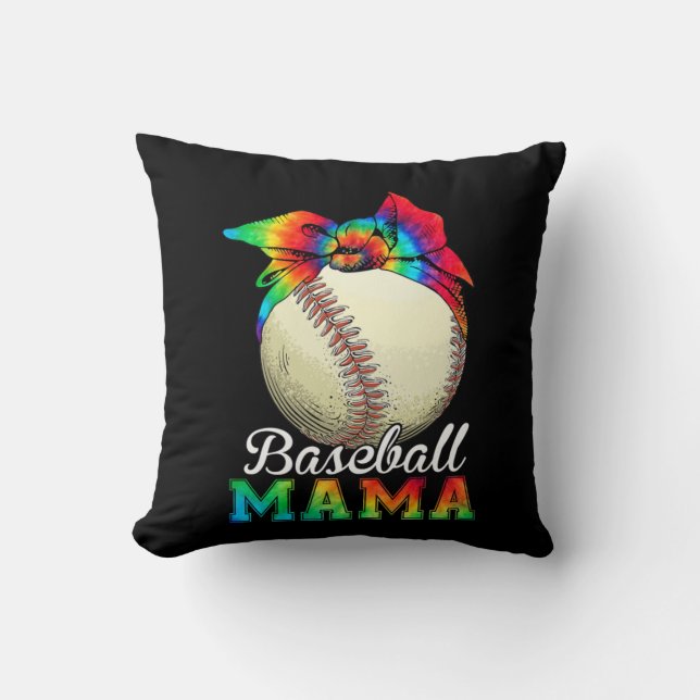 Mother Baseball Mama Birthday Cushion (Front)