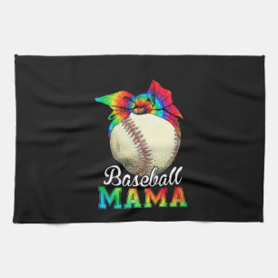 Mother Baseball Mama Birthday Tea Towel