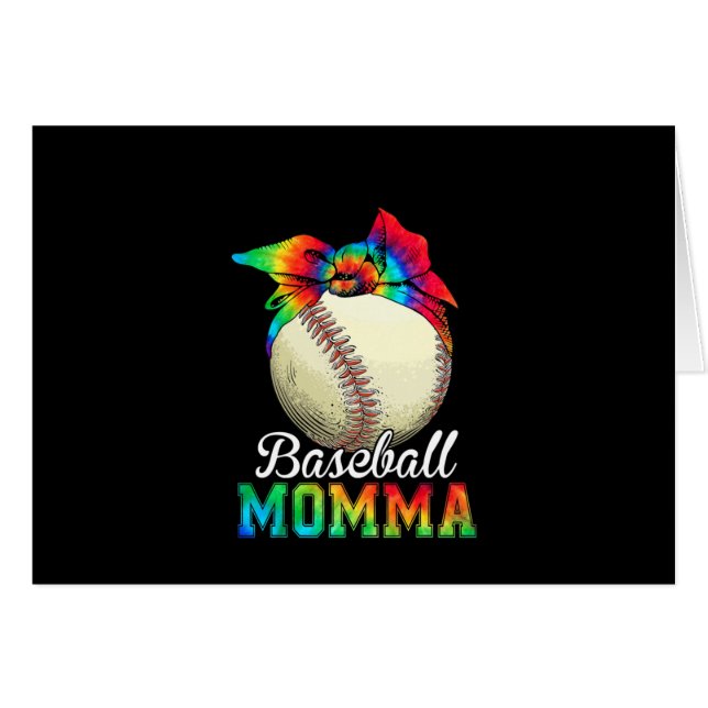 Mother Baseball Momma Birthday (Front Horizontal)
