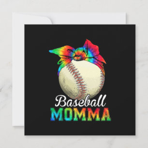 Mother Baseball Momma Birthday Holiday Card