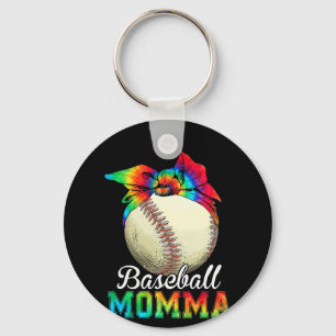 Mother Baseball Momma Birthday Key Ring