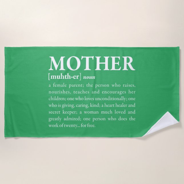 Mother Beach Towel (Front)