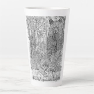 Mother Bear and Cub Latte Mug
