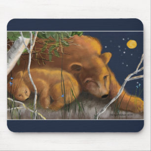 Mother Bear and Cub Mouse Mat