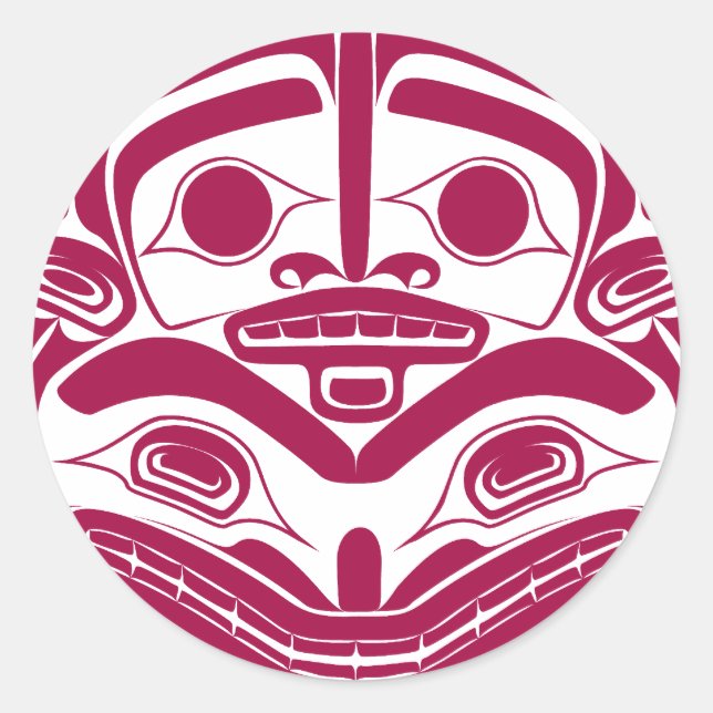 'Mother Bear' Classic Round Sticker (Front)