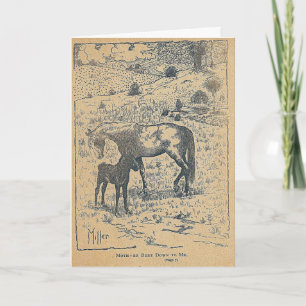 Mother Bent DownTo Me Black Beauty Card