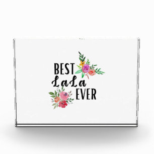 Mother Best Lala Ever Birthday Photo Block